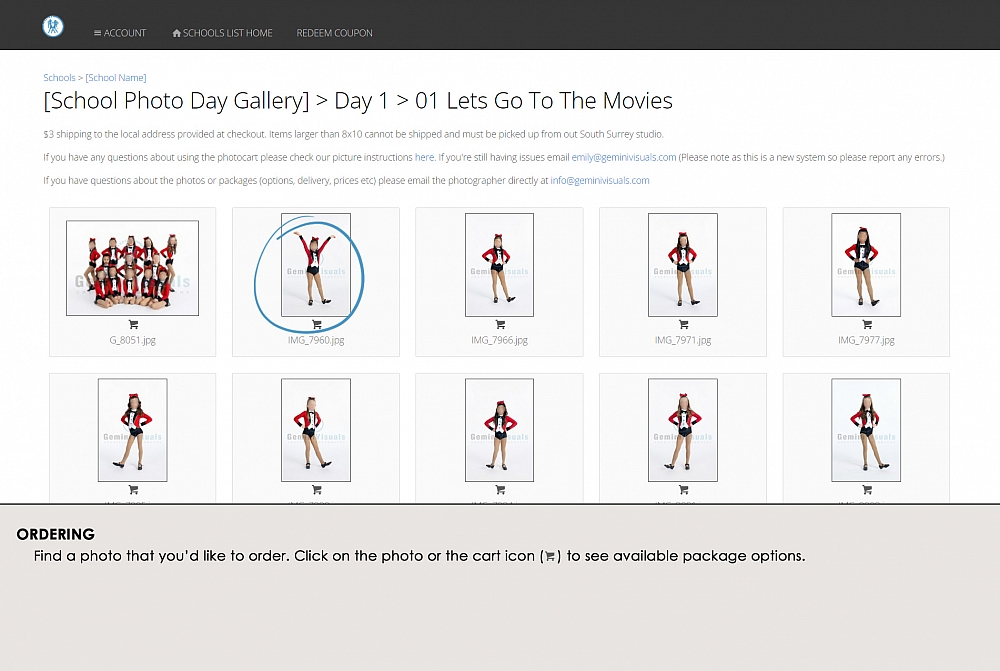 Ordering From Start To Finish Example 